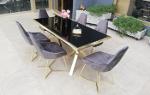 Pyramid golden dining table