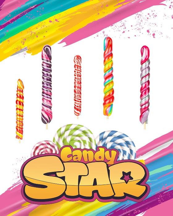 Candy Star Burgu Lolipop Şeker