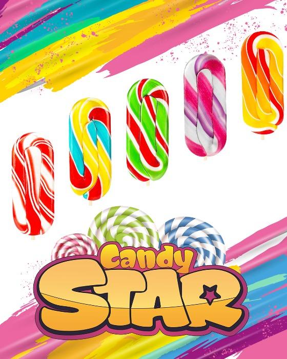 Candy Star Dondurma Lolipop Şeker