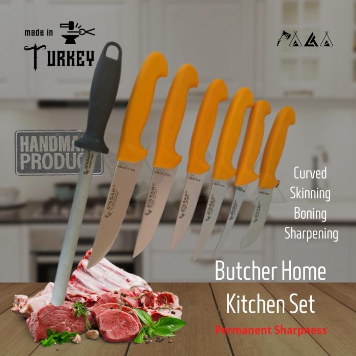 Gold Series Butcher Knives Set Kitchen Knife Set