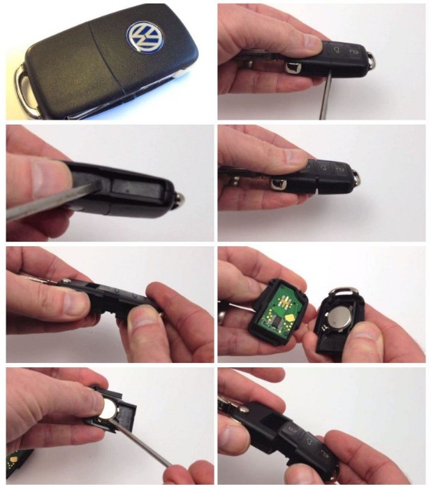 Как заменить батарейку в ключе 