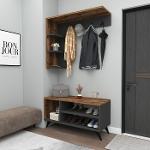 Cassia Hallway Coat Rack with Hooks and Shelves