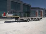 4 axels lowbed semi trailers 
