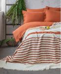 AP BED SPREAD SET DOUBLE ESSENTIAL RED