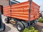 15 ton rotating axle 3 sides tipping trailer