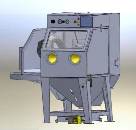 ST-2 Automatic Wet Sandblasting Machine w/Drum