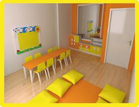 Anaokulu Renkli Sınıf Mobilyaları