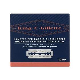 Gillette king c. erkek tıraş makinesi için yedek bıçaklar 10 bıçak