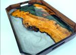 Wood Serving Tray - Octagonal Edge Serving Tray