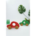 Doğal ahşap Çocuk ve Bebek Oyuncakları Renkli Arabalar