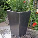 metal flower pot