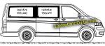 Double Glass for VW Transporter T5, T6