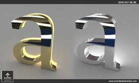 Stainless Case Letters, Chrome Metal Letter Boxes